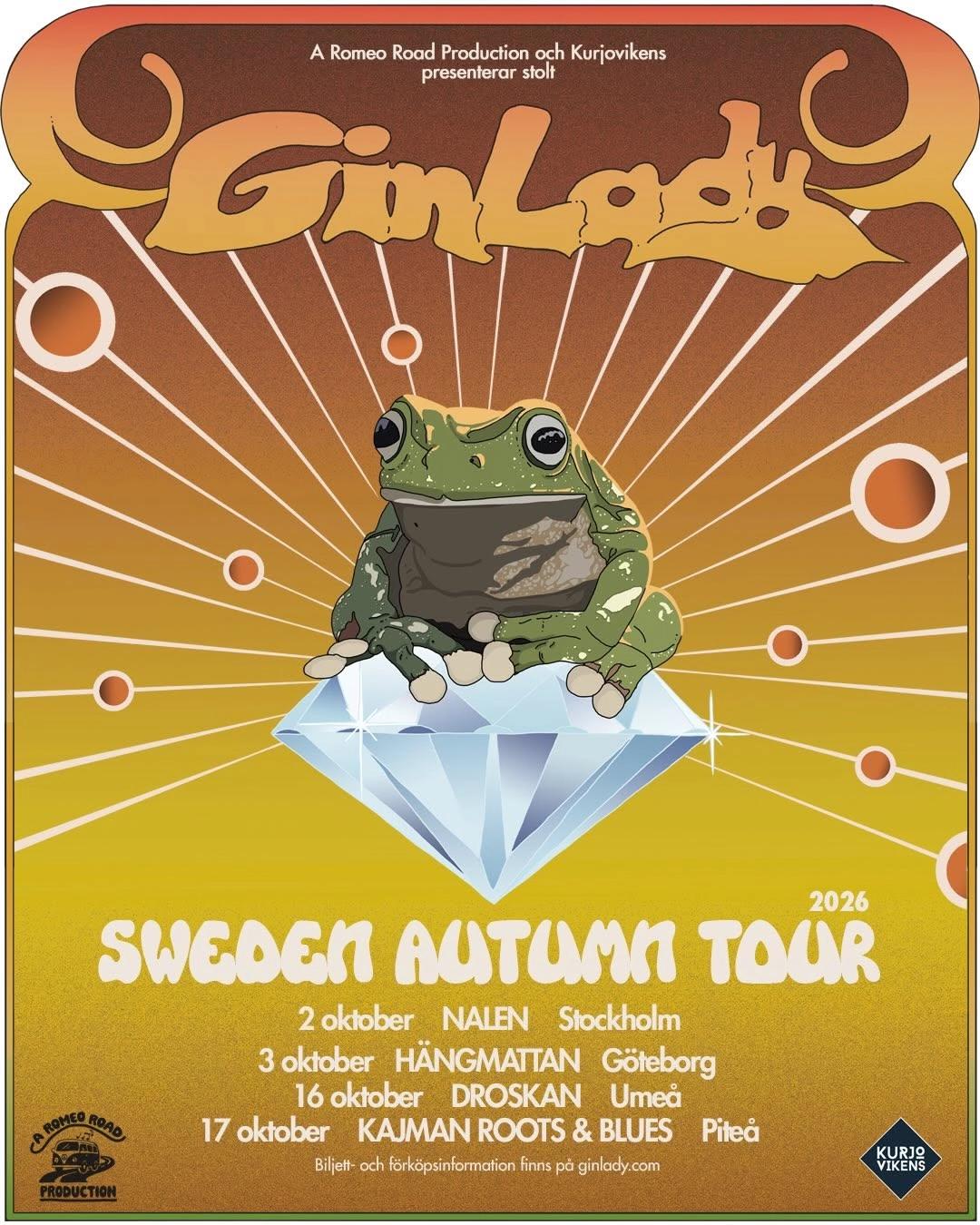 Gin Lady - Sweden Autumn Tour 2026