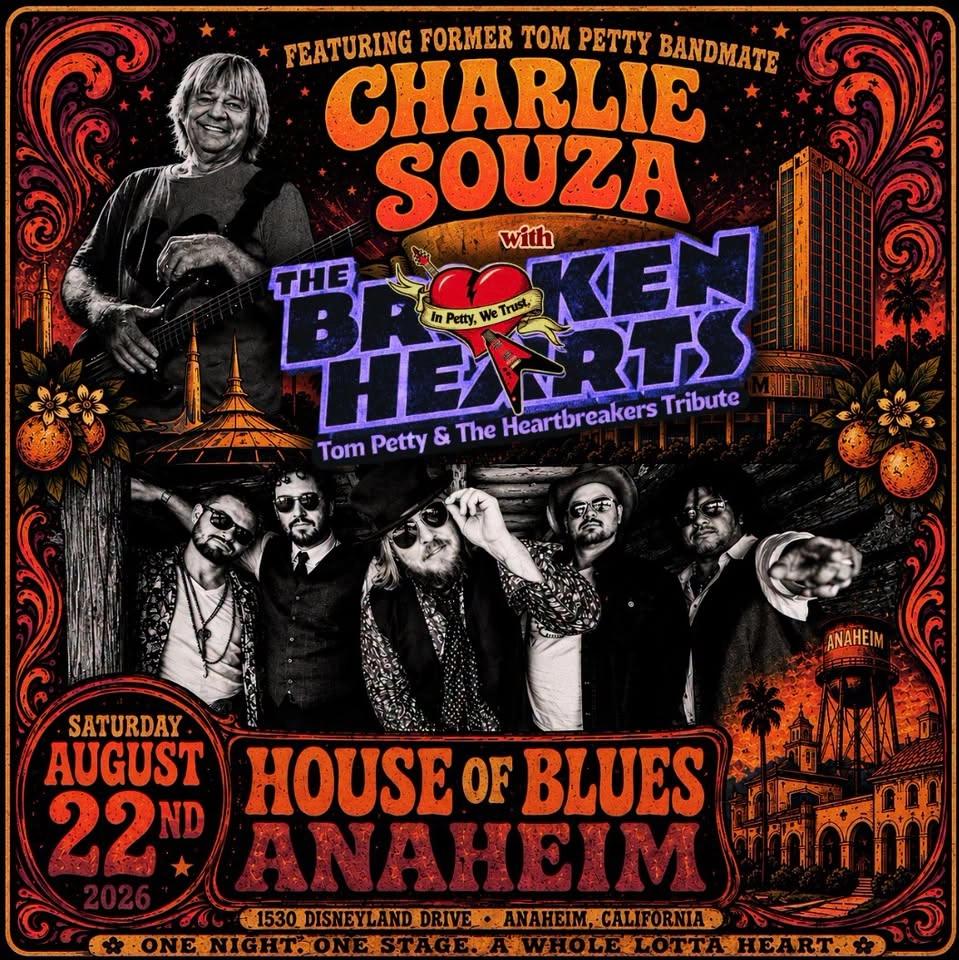 House Of Blues Welcomes THE BROKEN HEARTS:Tom Petty Tribute with former Petty/ Mudcrutch bandmate