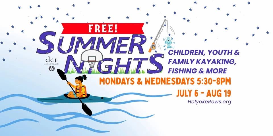 Summer Nights on the River at Holyoke Rows 🌊 Free Kayaking & Fishing