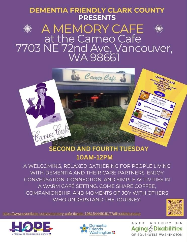 Dementia Friendly Clark County Memory Cafe