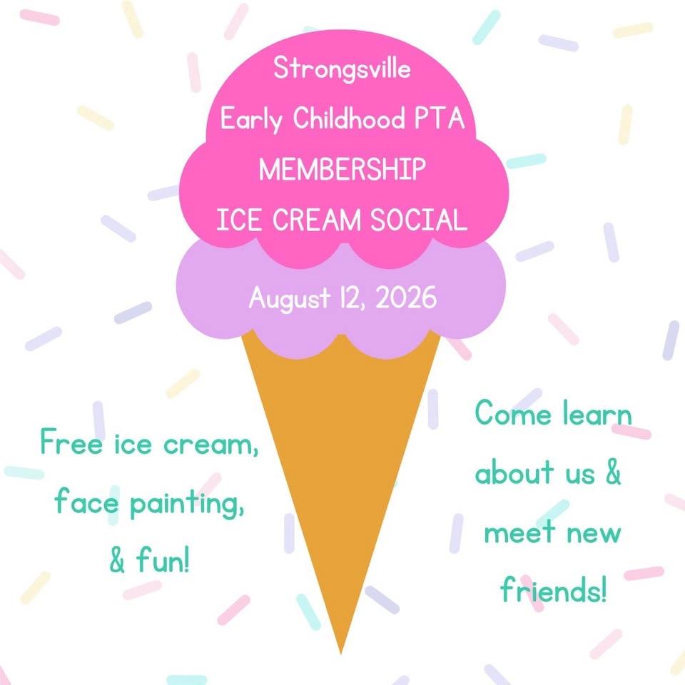 Strongsville Early Childhood PTA Membership Ice Cream Social 2026