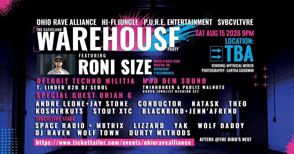 RONI SIZE โ THE CLEVELAND WAREHOUSE PARTY