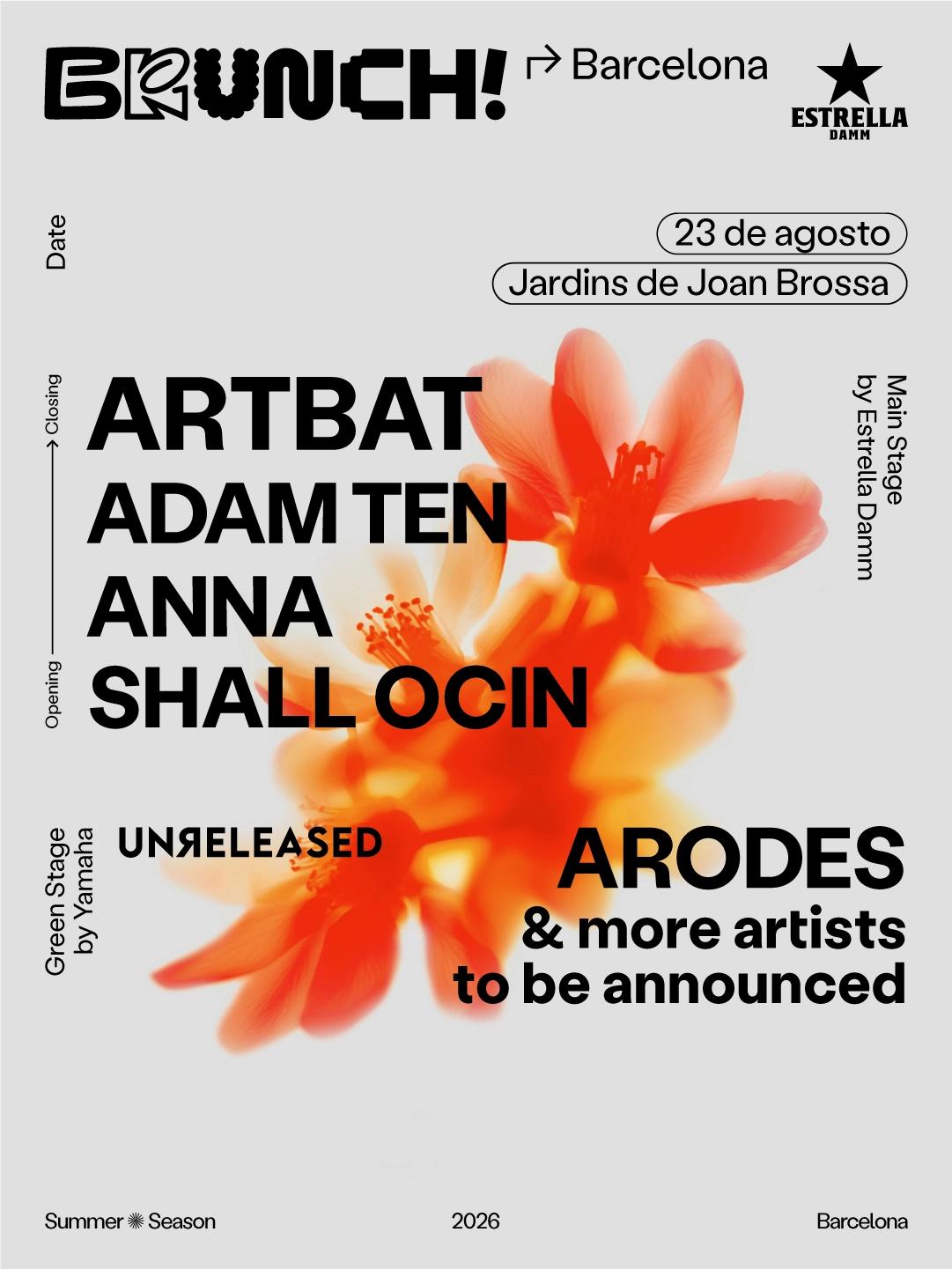 Brunch Electronik Barcelona - Artbat, Adam Ten, ANNA, Shall Ocin