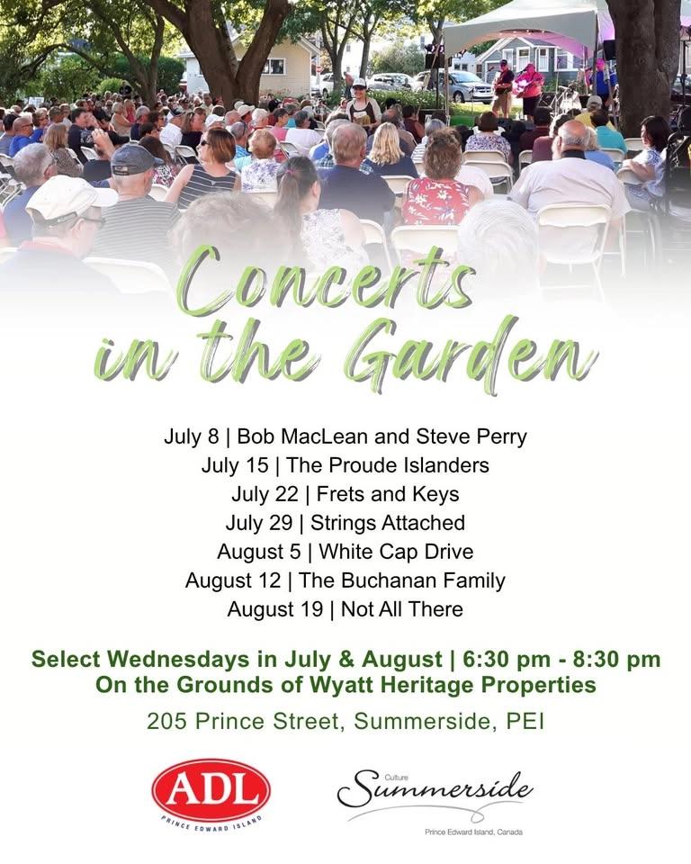 2026 Concerts in the Garden at Wyatt Heritage Properties