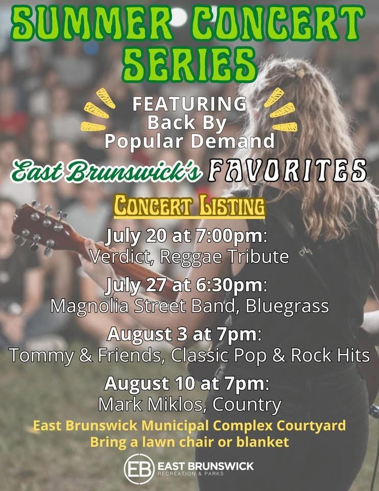 East Brunswick's Acoustic Monday Outdoor Concert Series