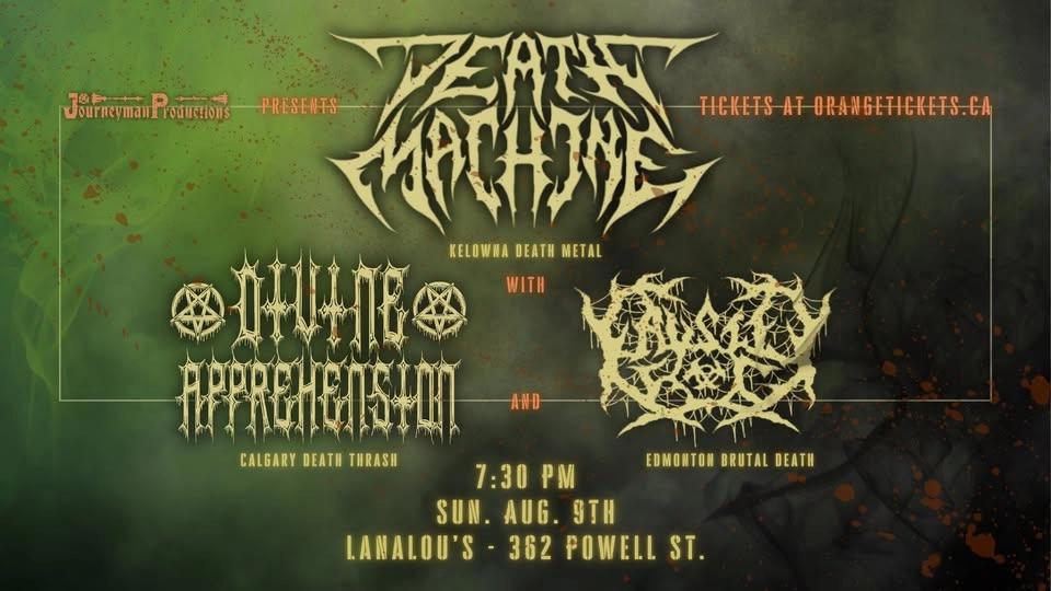 DEATH MACHINE//DIVINE APPREHENSION//CAUSTIC FOG