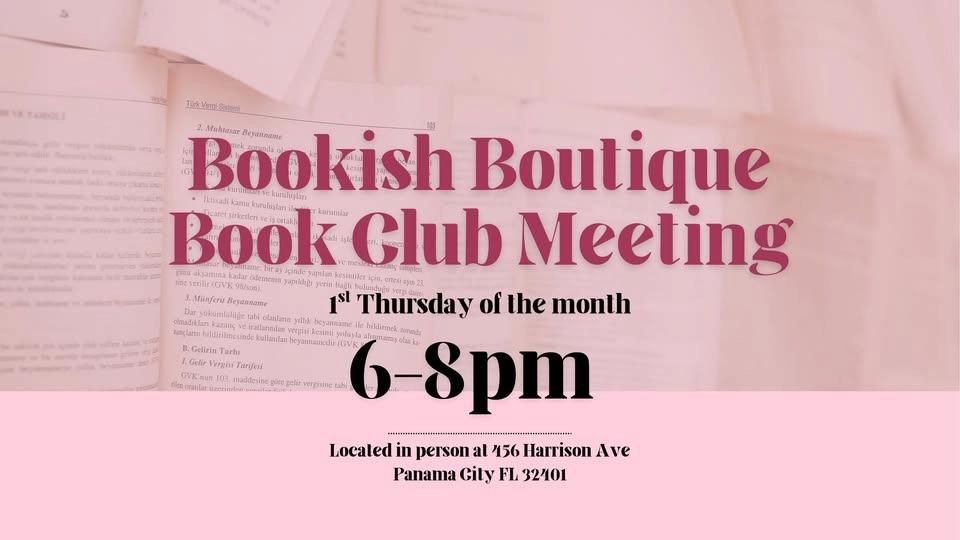Bookish Boutique Book Club Meeting Sept!