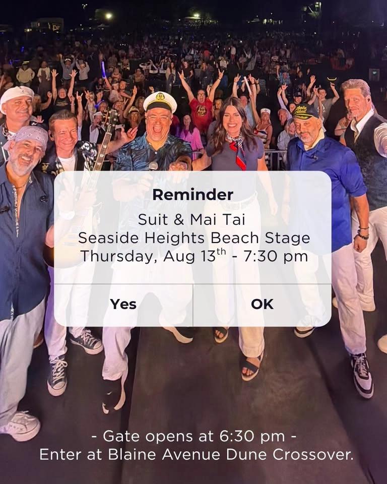 Suit & Mai Tai: Seaside Heights Beach Stage