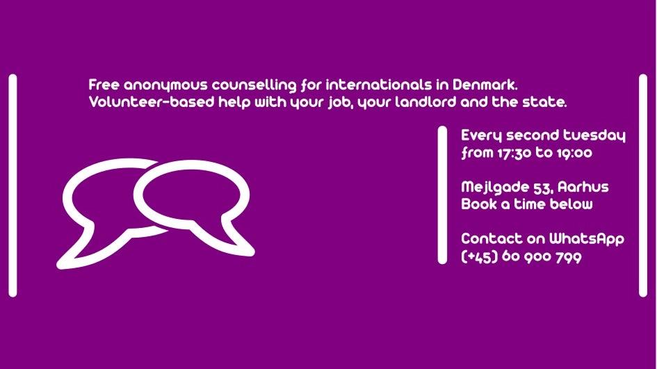 Free counselling for international workers and students in Aarhus