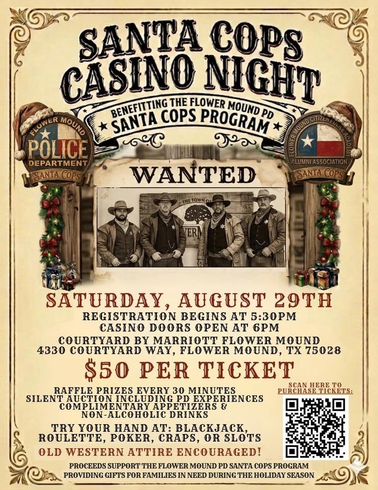 "Casino Night" fundraiser benefitting FMPD Santa Cops Program