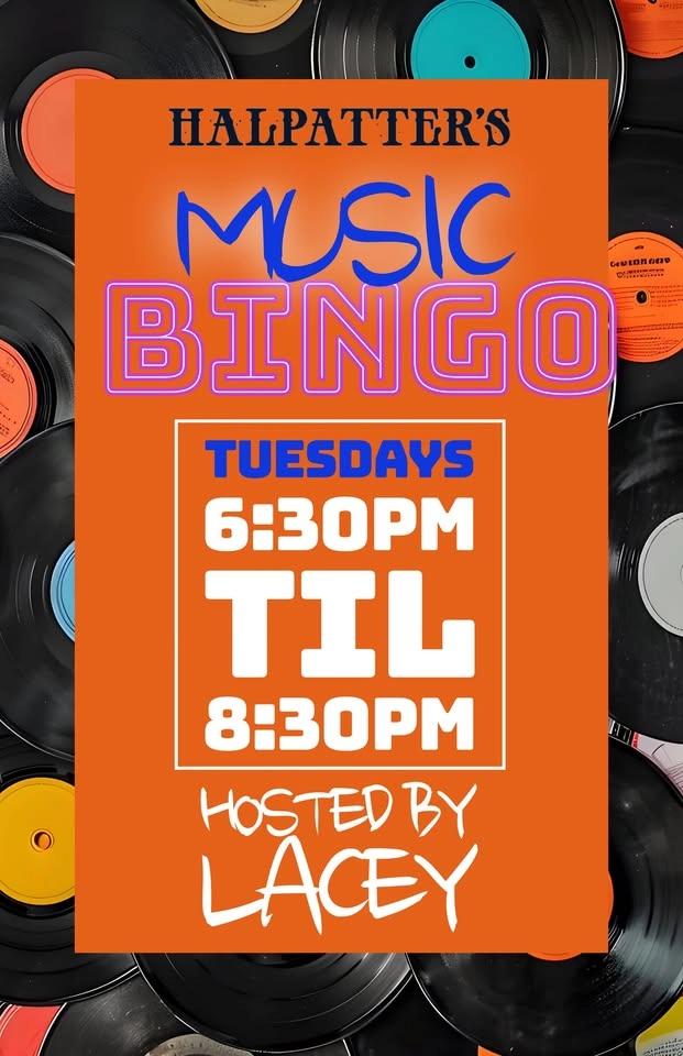 Weekly Music Bingo on Tuesdays