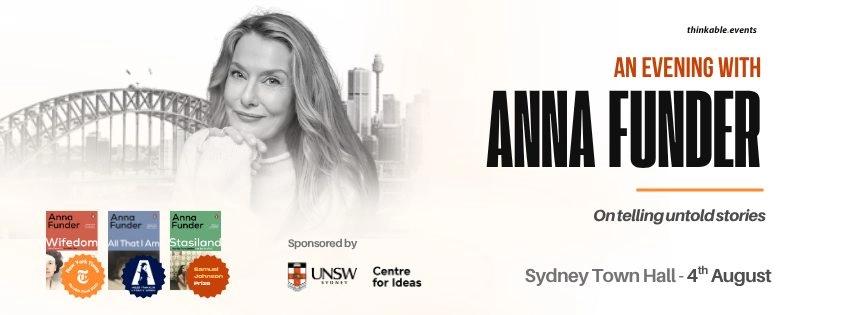 An Evening with Anna Funder - Sydney