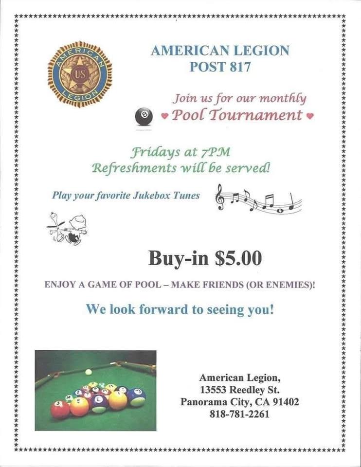 Friday Night Pool Tournament 🎱
