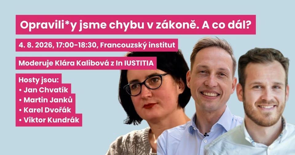 Opravili jsme chybu v zákoně. A co dál?
