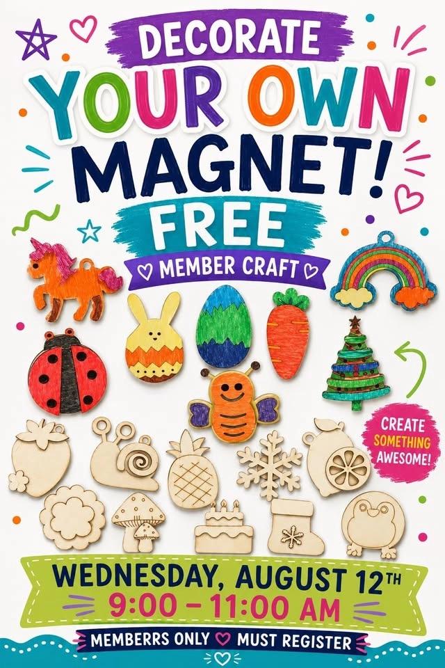 Decorate Your Own Magnet (members FREE)