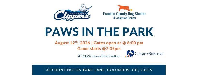 Paws in the Park with the Columbus Clippers