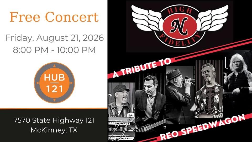 High N Fidelity - REO Speedwagon Tribute Band | Free Concert at HUB 121