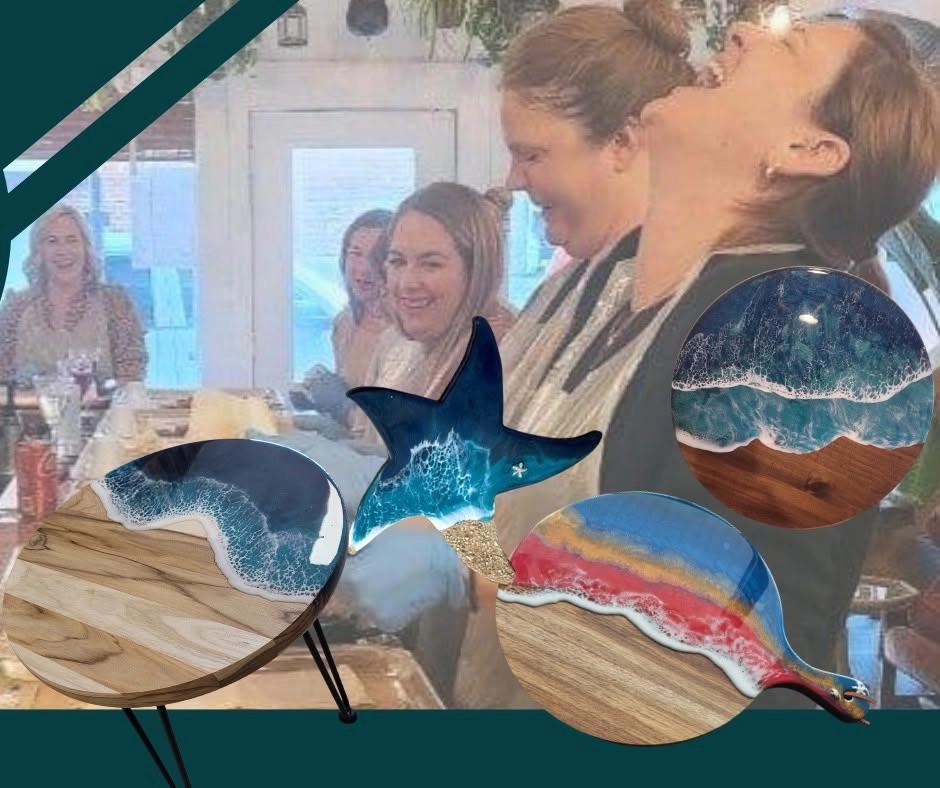 SMP August 10th, 1-3, Resin Wave, choose your item, workshop with Artist George Todd