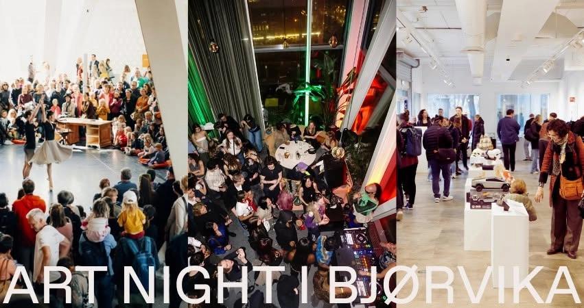 Art Night Bjørvika - åpent og gratis // utstillinger, dans og klubb
