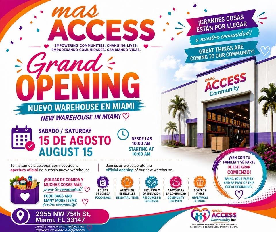 🎉 Mas Access Grand Opening – Miami Warehouse