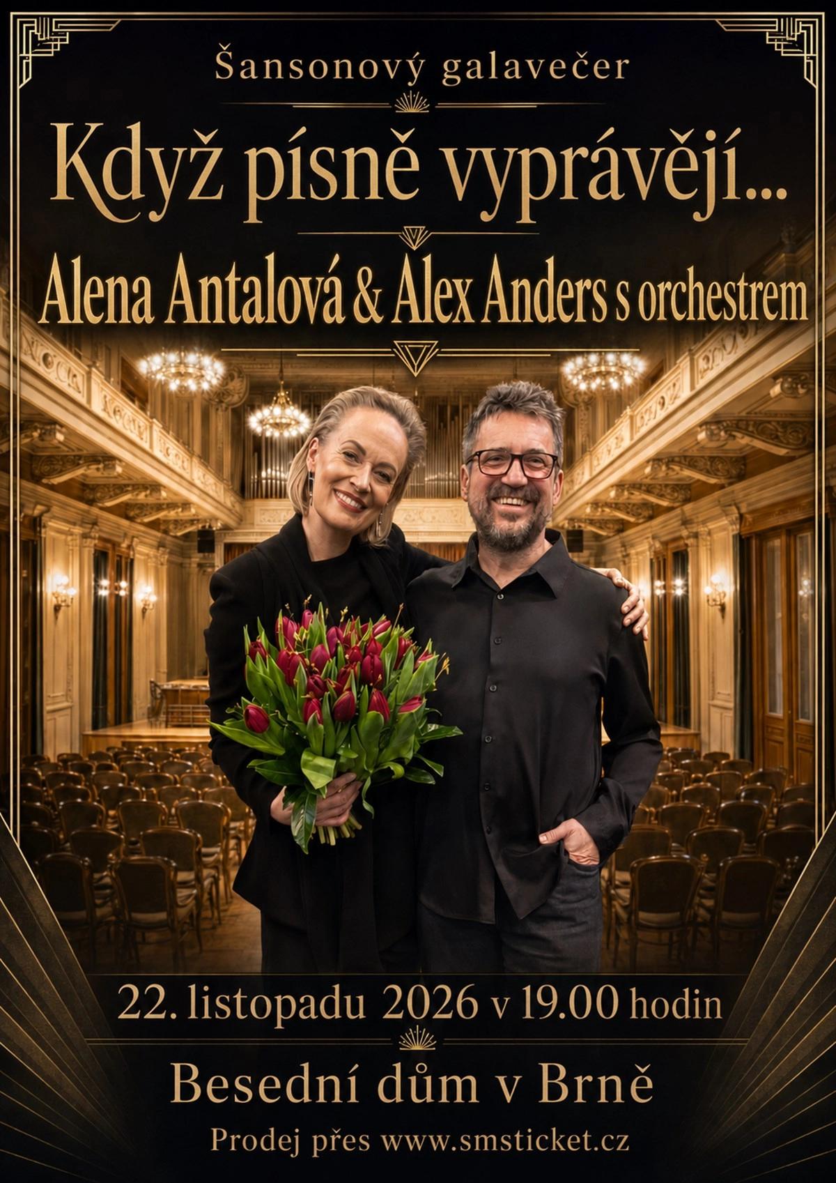 Alena Antalová & Alex Anders: Šansonový galavečer s orchestrem