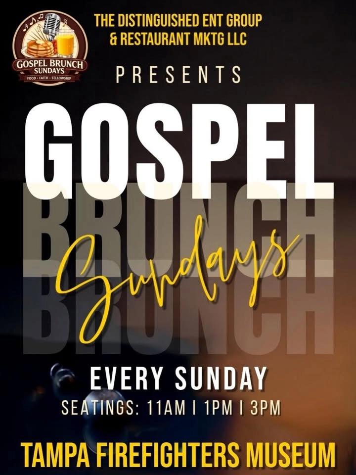 Gospel Brunch Sundays 11am, 1pm & 3pm