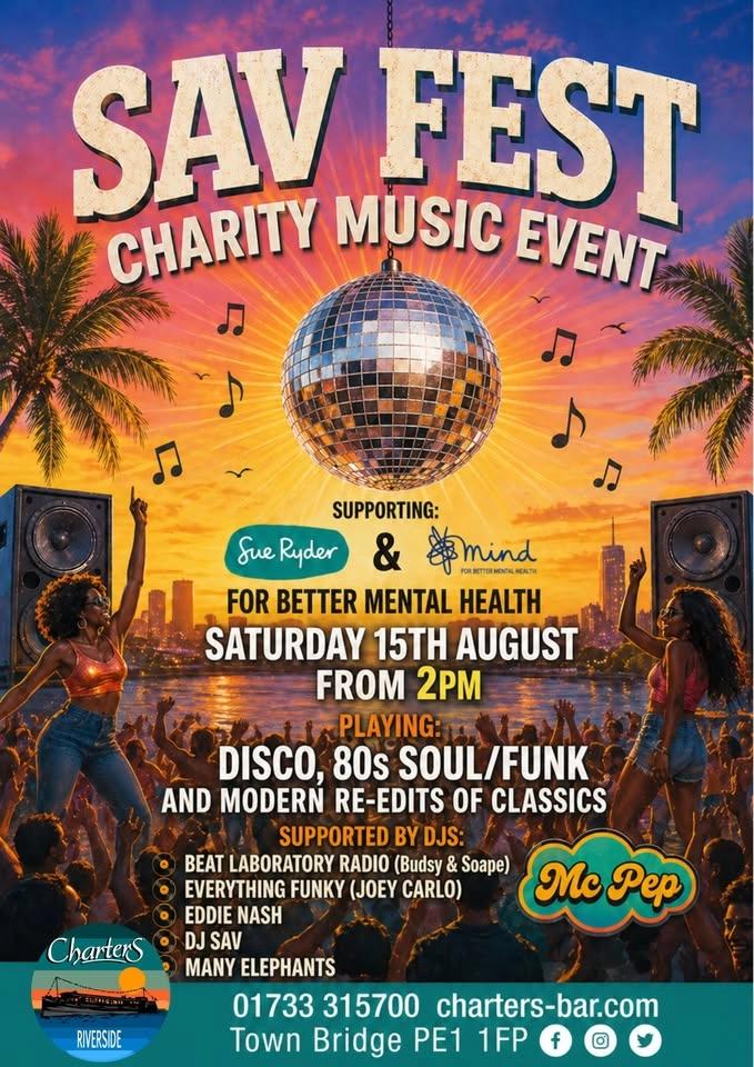 SAV FEST - CHARITY MUSIC EVENT @Charters Beer Garden