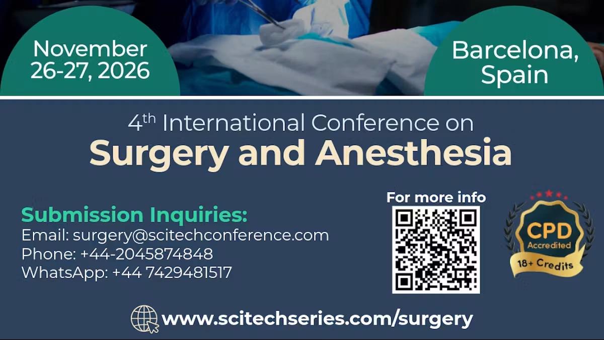 4th International Conference on Surgery and Anesthesia