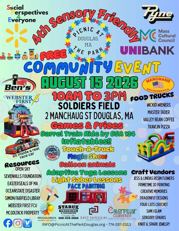 4th Annual Sensory Friendly Community Event by Picnic at the Park Douglas