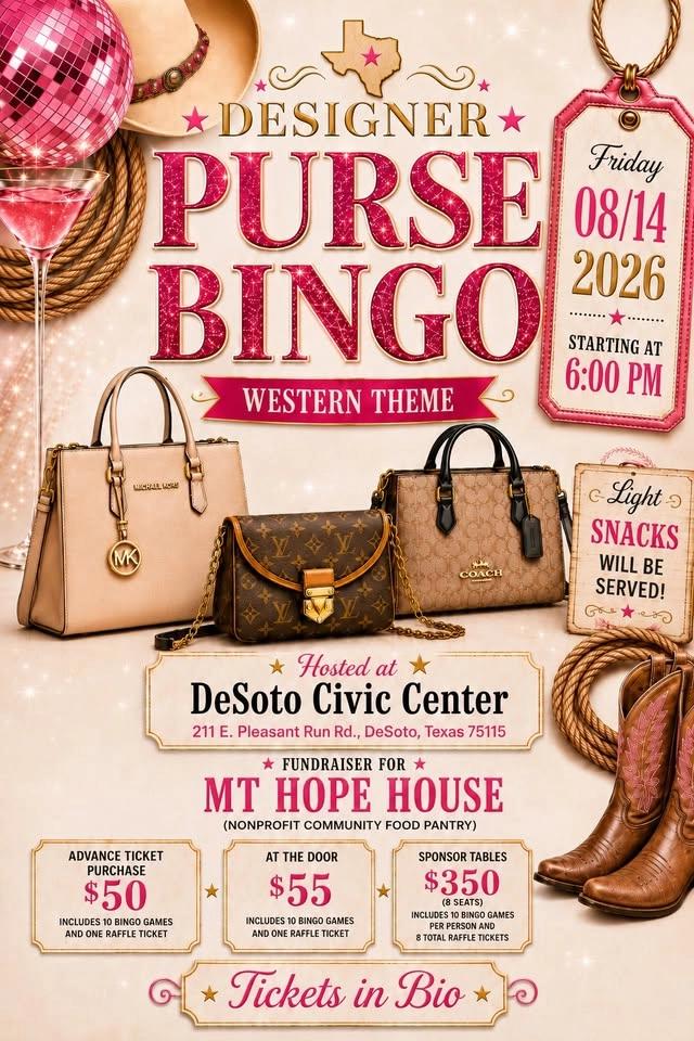 Designer Purse Bingo✨👛 | Tickets Available in Bio! (supporting hungry families)