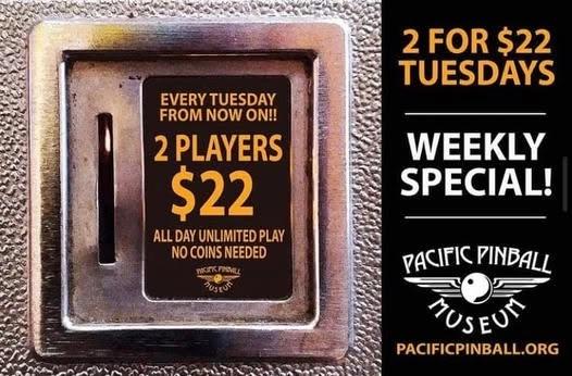 (2) for $22 Discount Tuesdays at the PPM!