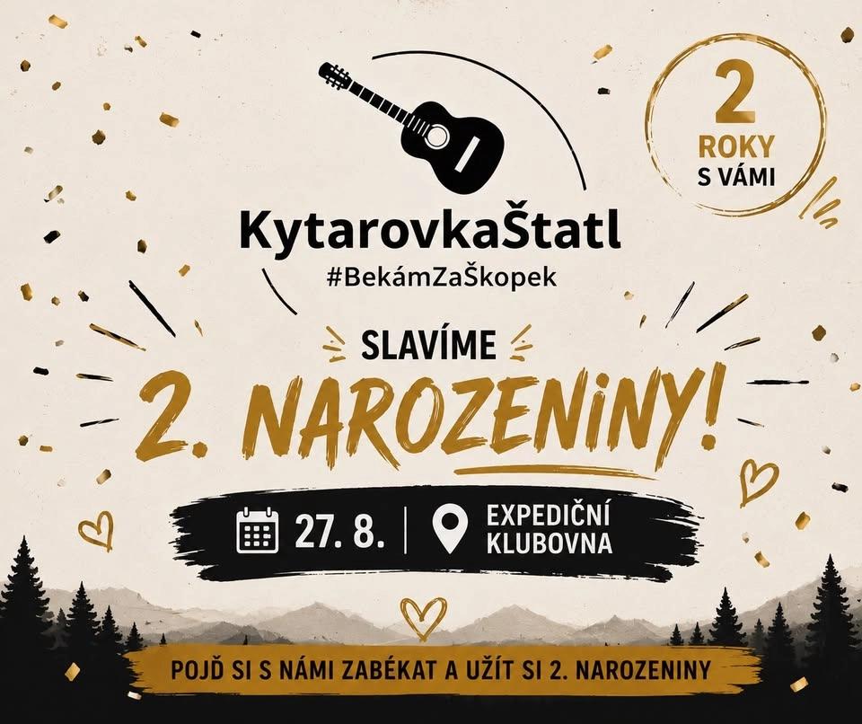 🎸 KytarovkaŠtatl slaví 2. narozeniny! 🍻
