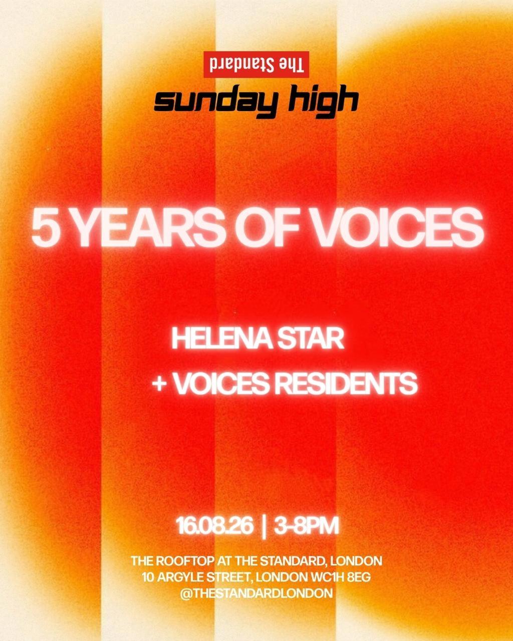 Sunday High with Hélena Star at The Standard Rooftop