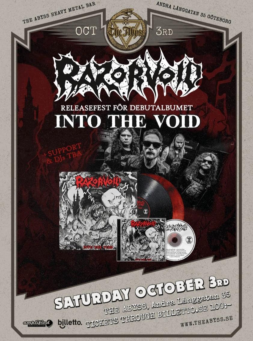 Razorvoid â Releasefest för debutalbumet 'Into The Void'