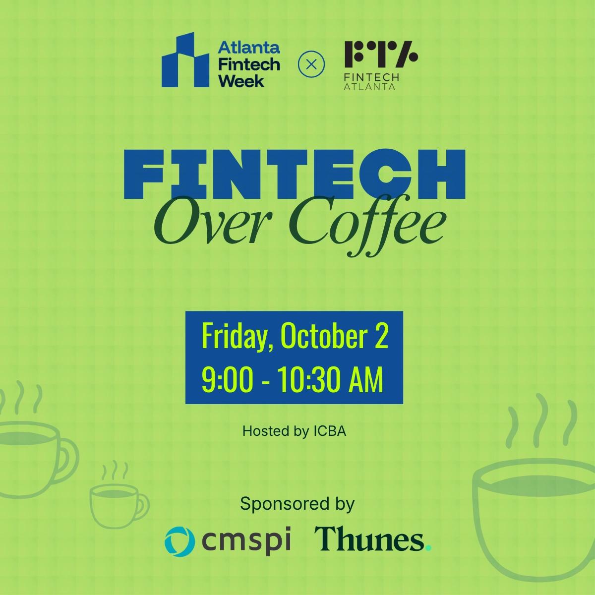FinTech Over Coffee - Save the Date