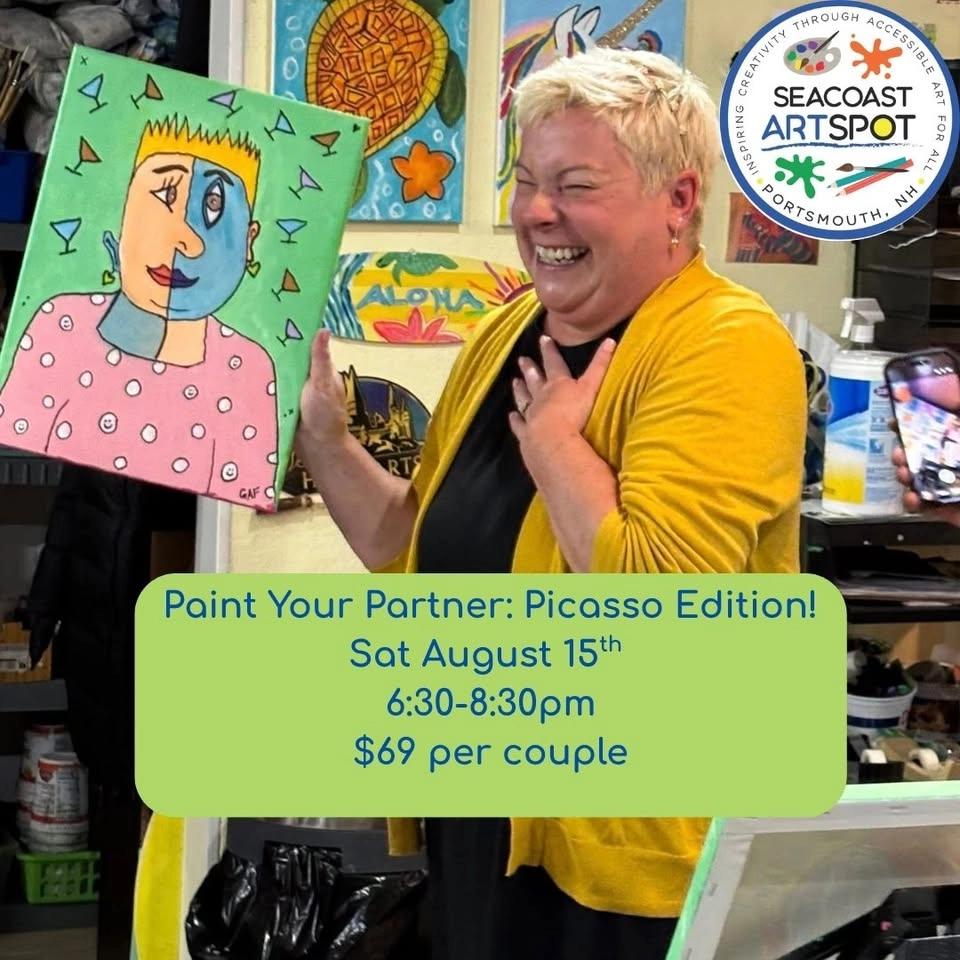Paint Your Partner – Picasso Style! $69 per pair