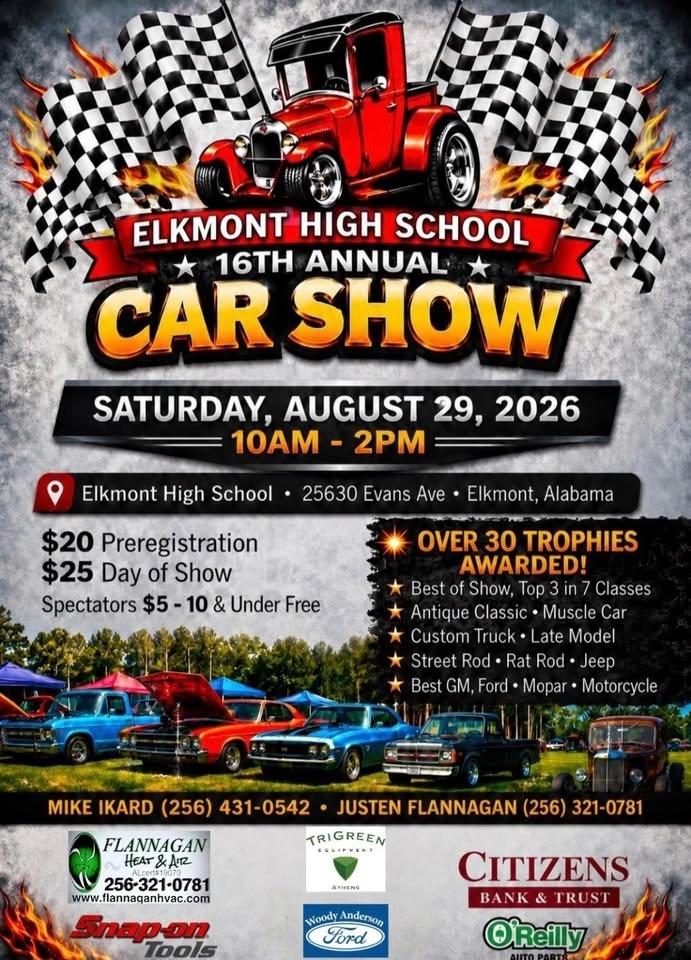 Elkmont 16th annual car show