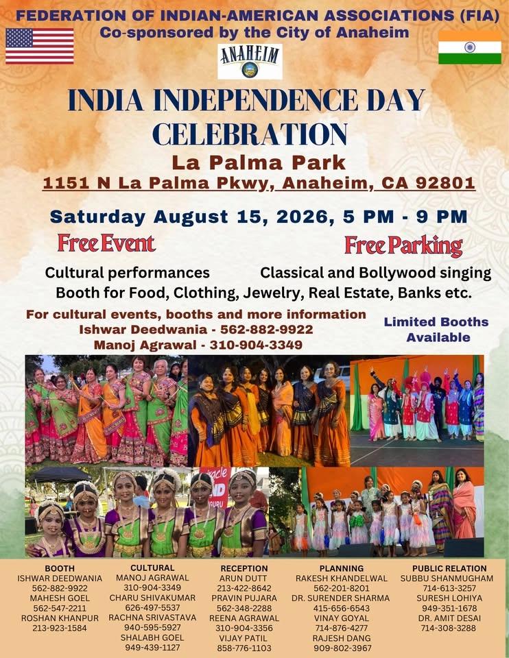India Independence Day celebration by FIA