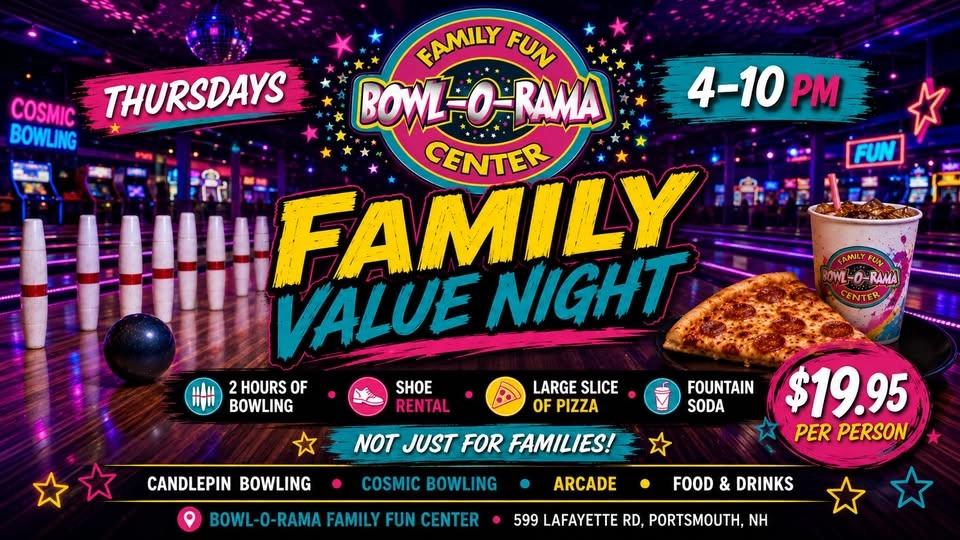 Family Value Night at Bowl-O-Rama