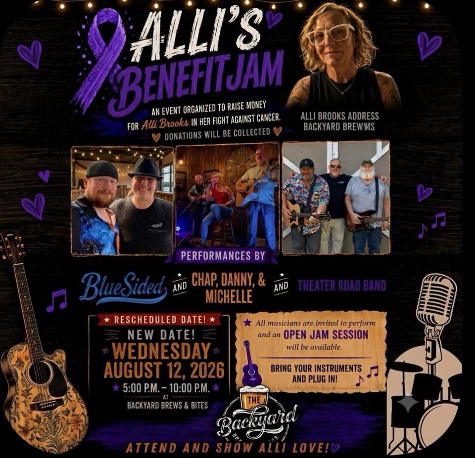 Alliās Benefit Jam at The Backyard Brews & Bites