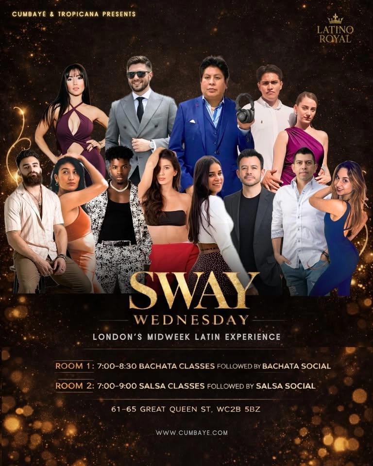 WEDNESDAYS | Bachata & Salsa Classes & Social Dancing - SWAY