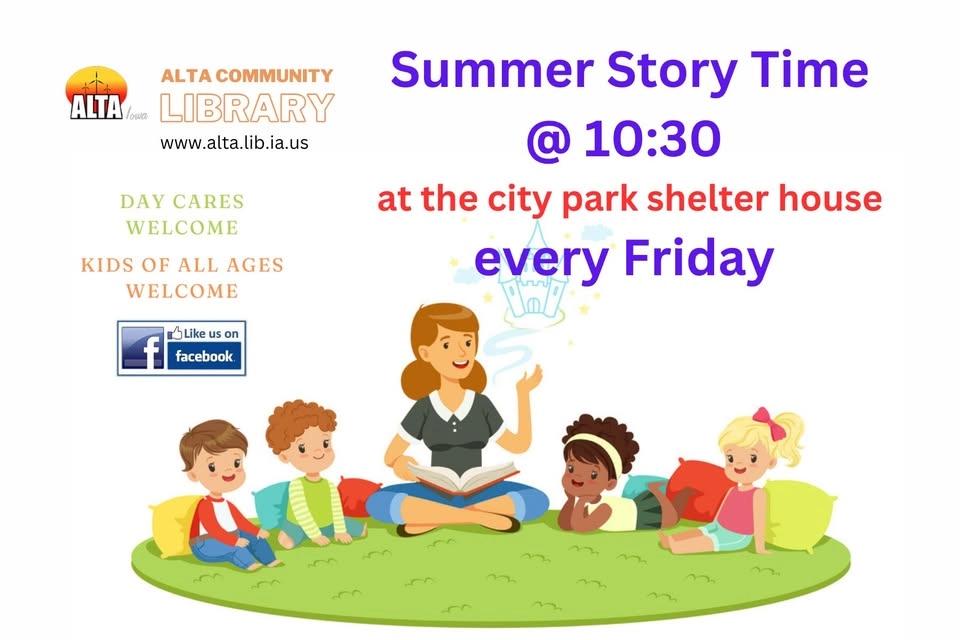 Summer Story Time @ shelter house