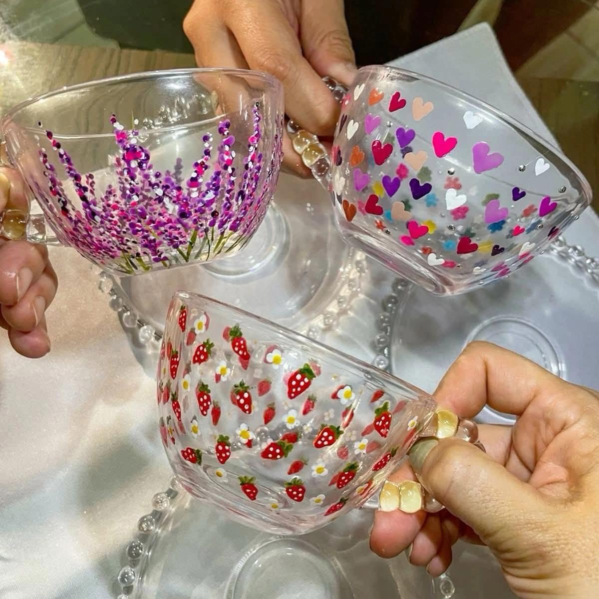 paint club: vintage glassware