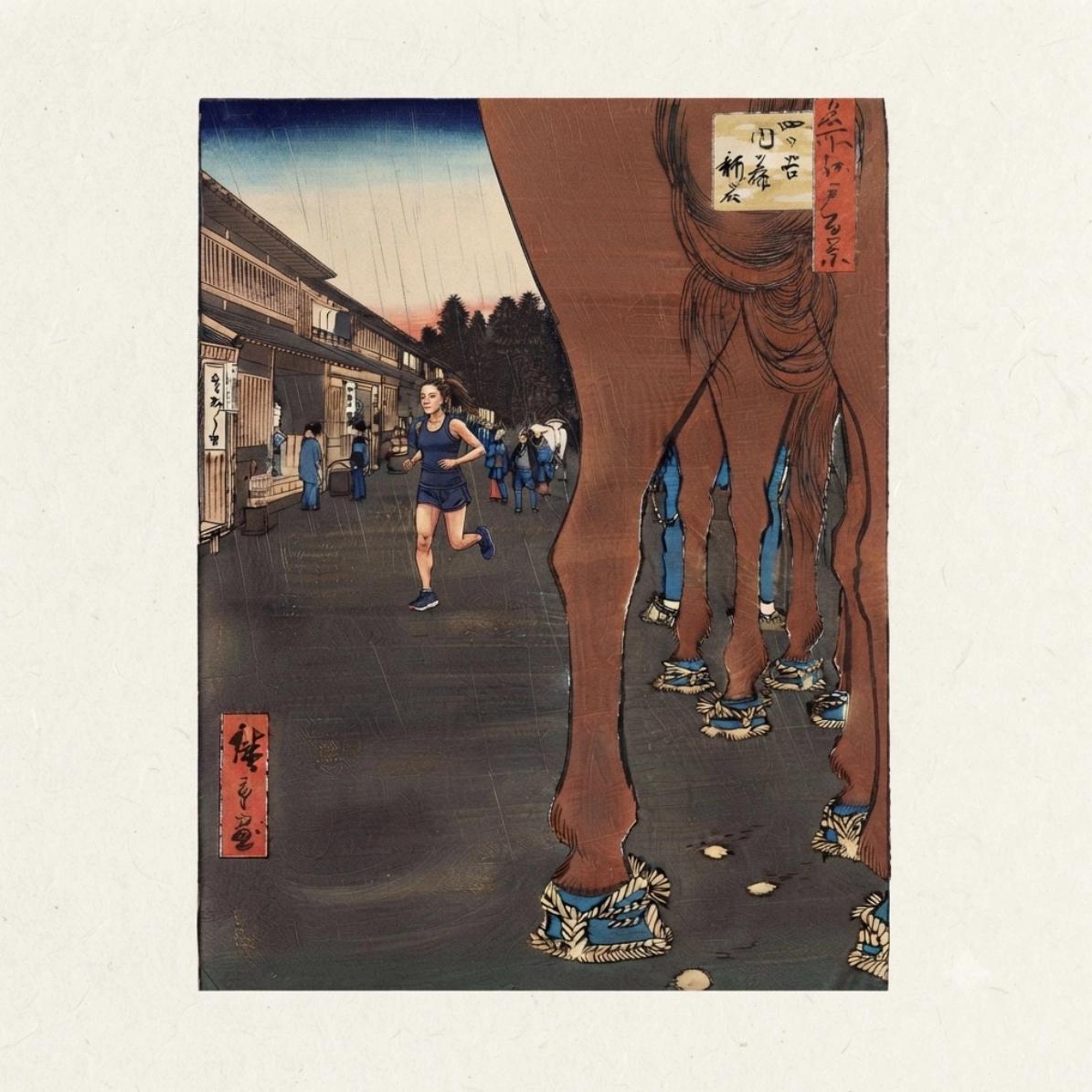 新宿御苑日陰ラン・芝生でランチピクニック