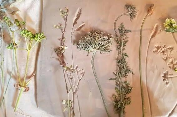 Botanical Painted Clay Tiles ~ Adult Take & Make Craft Kits