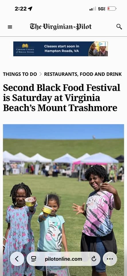 2nd Annual Hampton Roads Black Food Festival