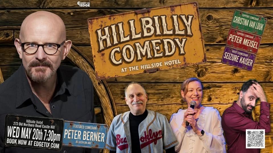 Hillbilly Comedy at Hillside Hotel, Castle Hill! | Stand-up | May 20th 7:30pm