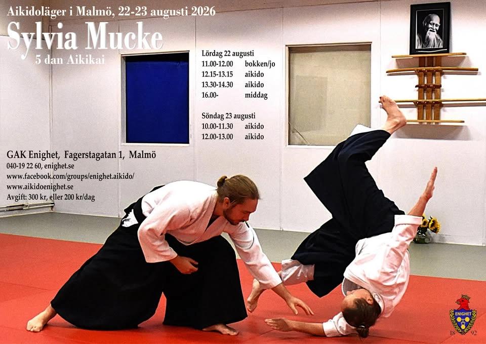 Aikidoläger på Enighet med Sylvia Mucke, 5 dan