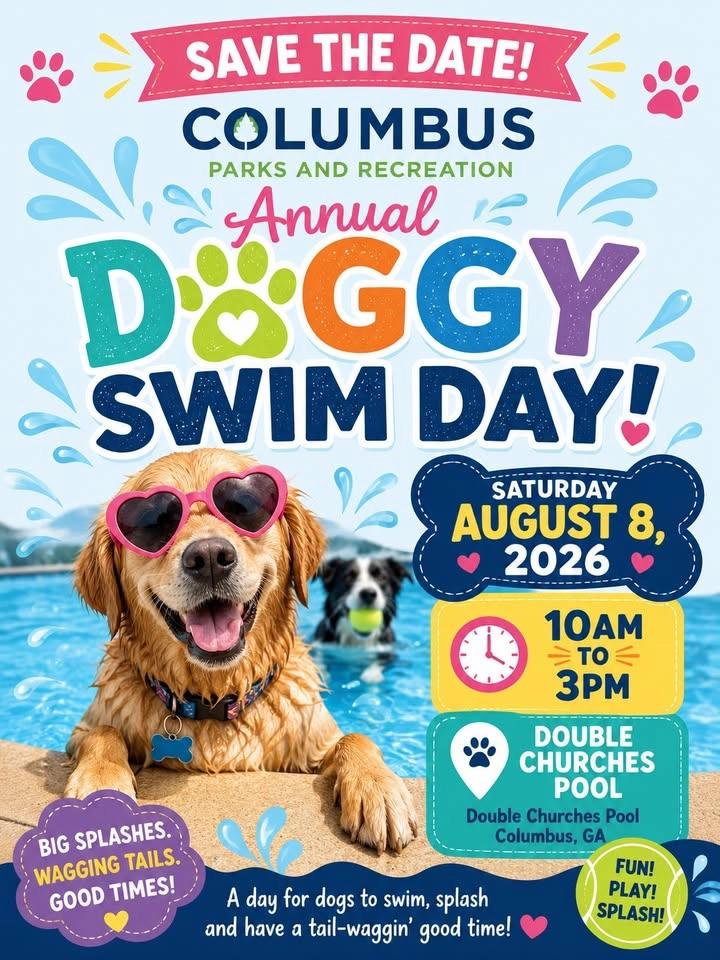 Columbus Parks and Recreation's Annual Doggy Swim Day