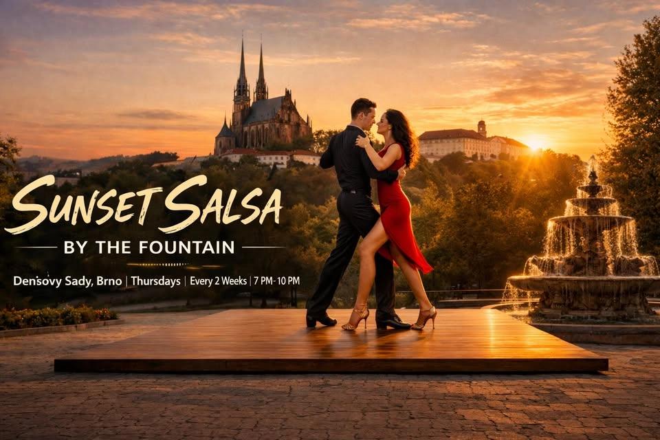 Sunset Salsa by the Fountain